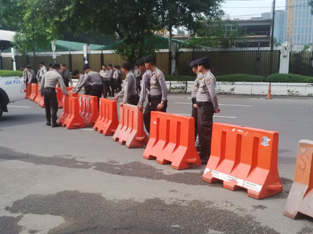 Ruas Jalan Medan Merdeka Selatan Ditutup