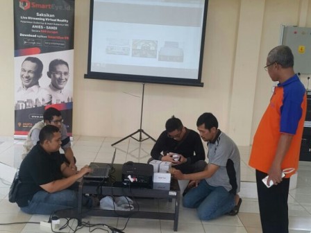 Sudin Kominfotik Gelar Persiapan Nobar Pelantikan Gubernur dan Wakil Gubernur