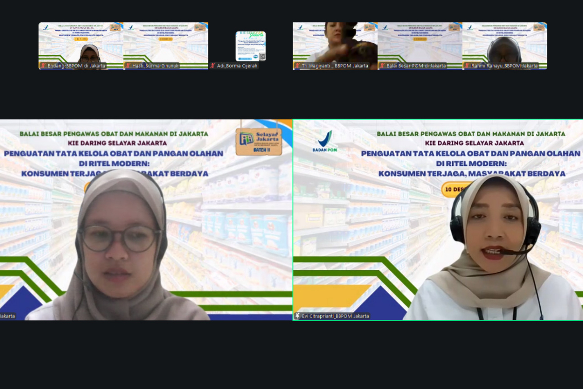 BBPOM di Jakarta Gelar Sosialisasi bagi Pelaku Usaha Ritel