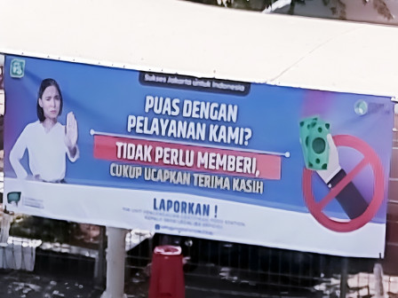  Spanduk Cegah Praktik Pungli Pendistribusian Pangan Murah Dipasang 