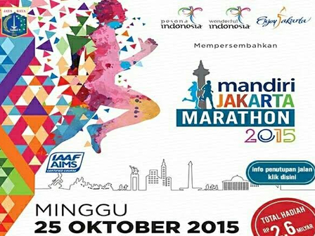 15.000 Peserta Ikuti Mandiri Jakarta Marathon 2015