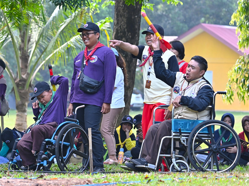 Perkemahan Pramuka Berkebutuhan Khusus Tingkat Nasional 2025 Resmi Ditutup