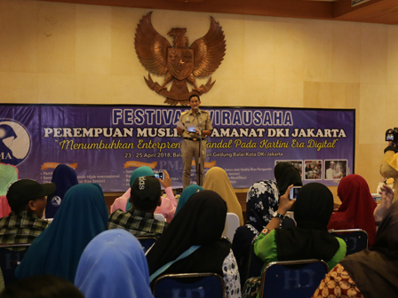 Wagub Buka Festival Wirausaha Perempuan Muslimah Amanat DKI Jakarta