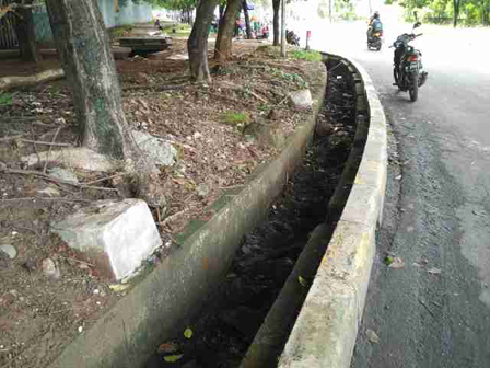 Saluran di Jalan Rajawali Selatan Berada di Kawasan PPKK 