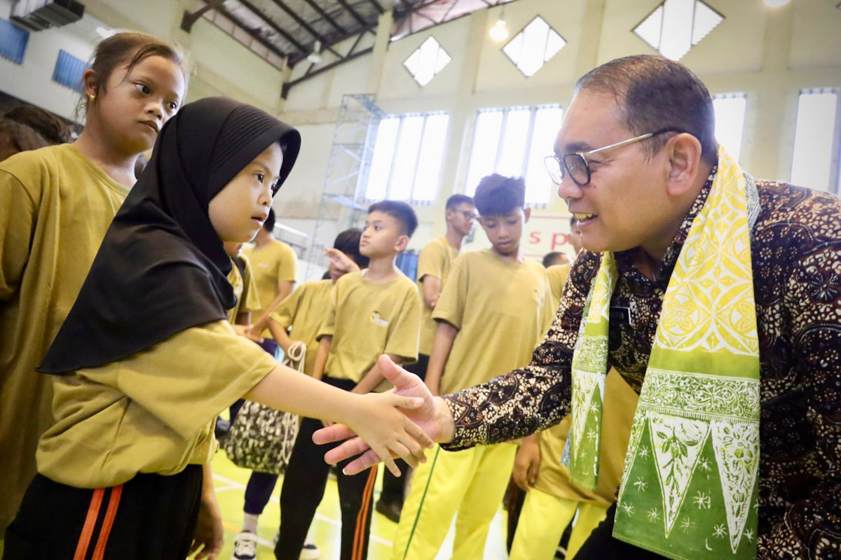Anak Berkebutuhan Khusus saat bersama Walikota Jakpus