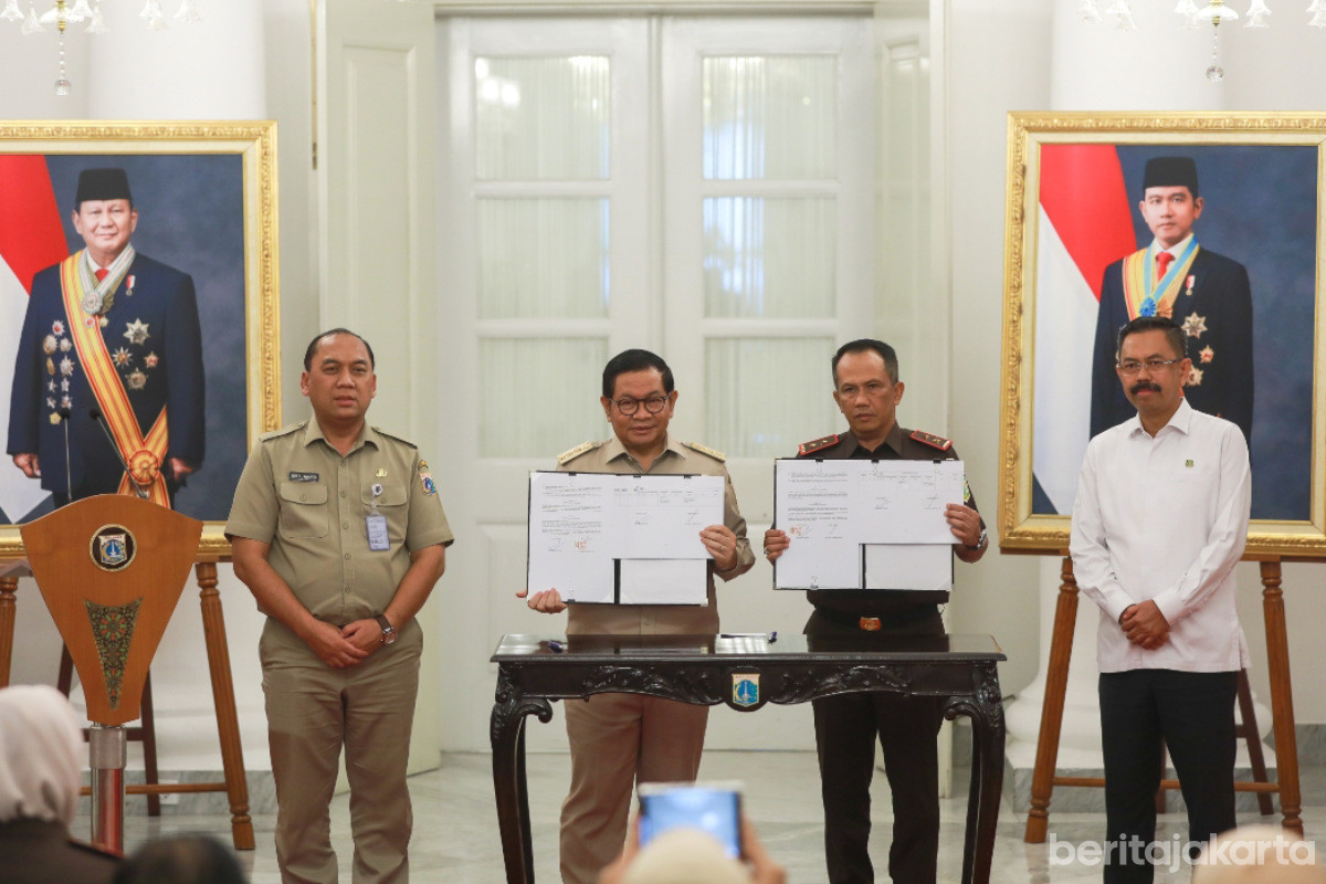 Pemprov DKI-Kejati Jakarta Teken MoU Implementasikan Keadilan Restoratif 