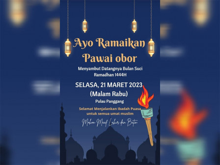  Pulau Panggang Bakal Gelar Pawai Obor Sambut Bulan Suci Ramadan