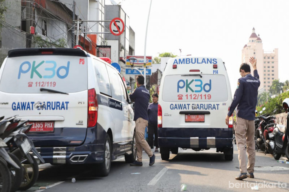 Layanan ambulans Dinas Kesehatan Provinsi DKI Jakarta