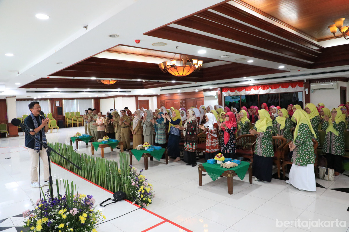 Suasana pelatihan menulis tenaga pendidik PAUD Jakarta Selatan
