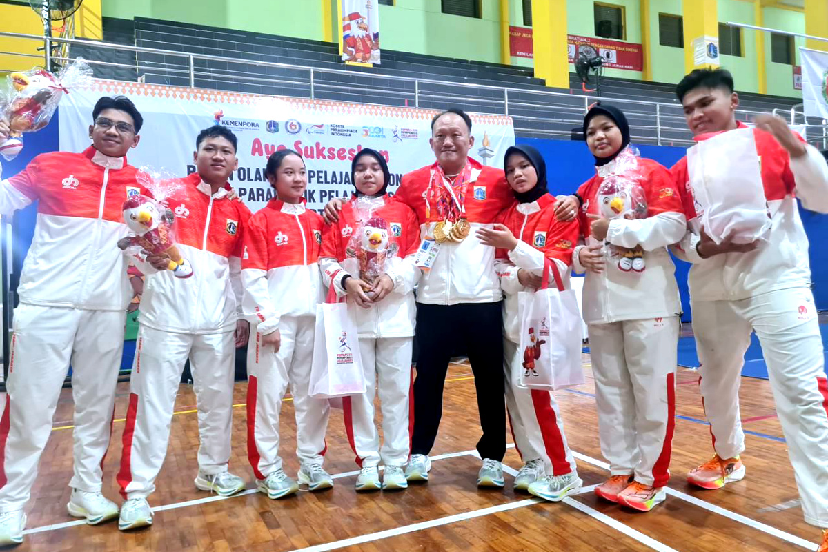 Kontingen atlet Karate DKI di POPNAS 2025