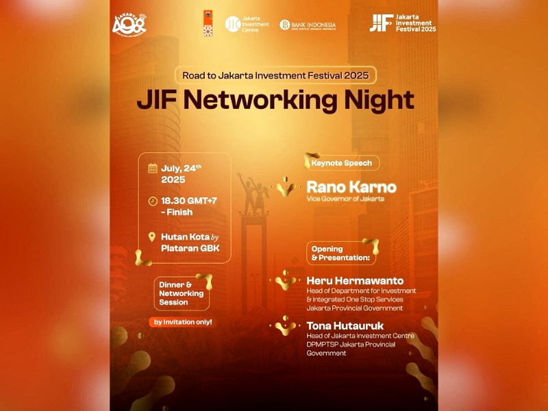 Jakarta Investment Festival 2025 Tawarkan 31 Proyek Kerja Sama