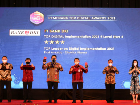 Bank DKI Sabet Penghargaan di Ajang Top Digital Awards 2021 