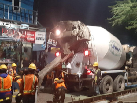 Betonisasi Jl Sungai Brantas Capai 50 Persen 