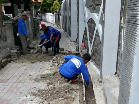 Satgas SDA Perbaiki Drainase Rusak di Pulau Kelapa