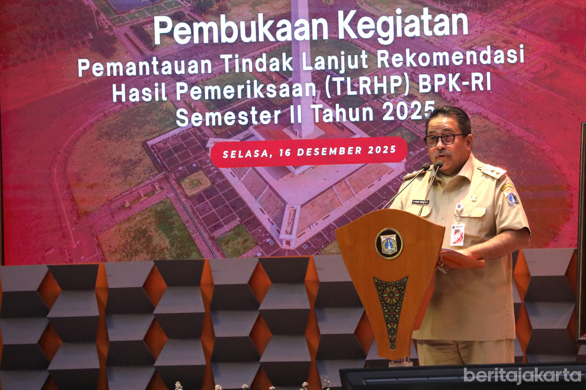 Rano Karno membuka kegiatan pemantauan TLRHP BPK RI di Balai Kota