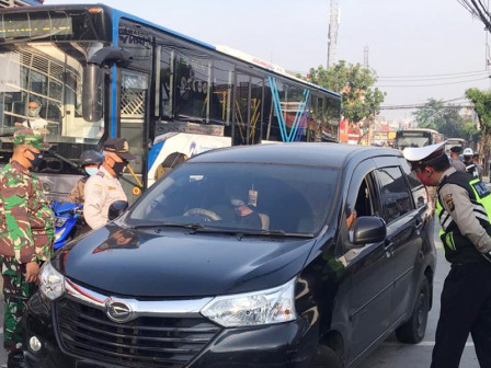  Langgar PSBB dan Tanpa SIKM di Jaksel, 312 Pengendara Ditindak