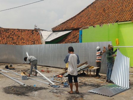 Jaga Aset, Lahan PD Pasar Jaya di Pasar Ikan Ditutup Pagar