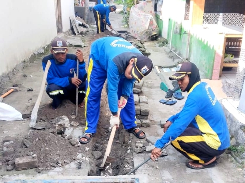 Saluran Air di Jalan Pari Utama Diperbaiki
