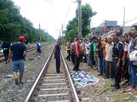 Warga Kebon Baru Tewas Seketika Tertabrak Kereta