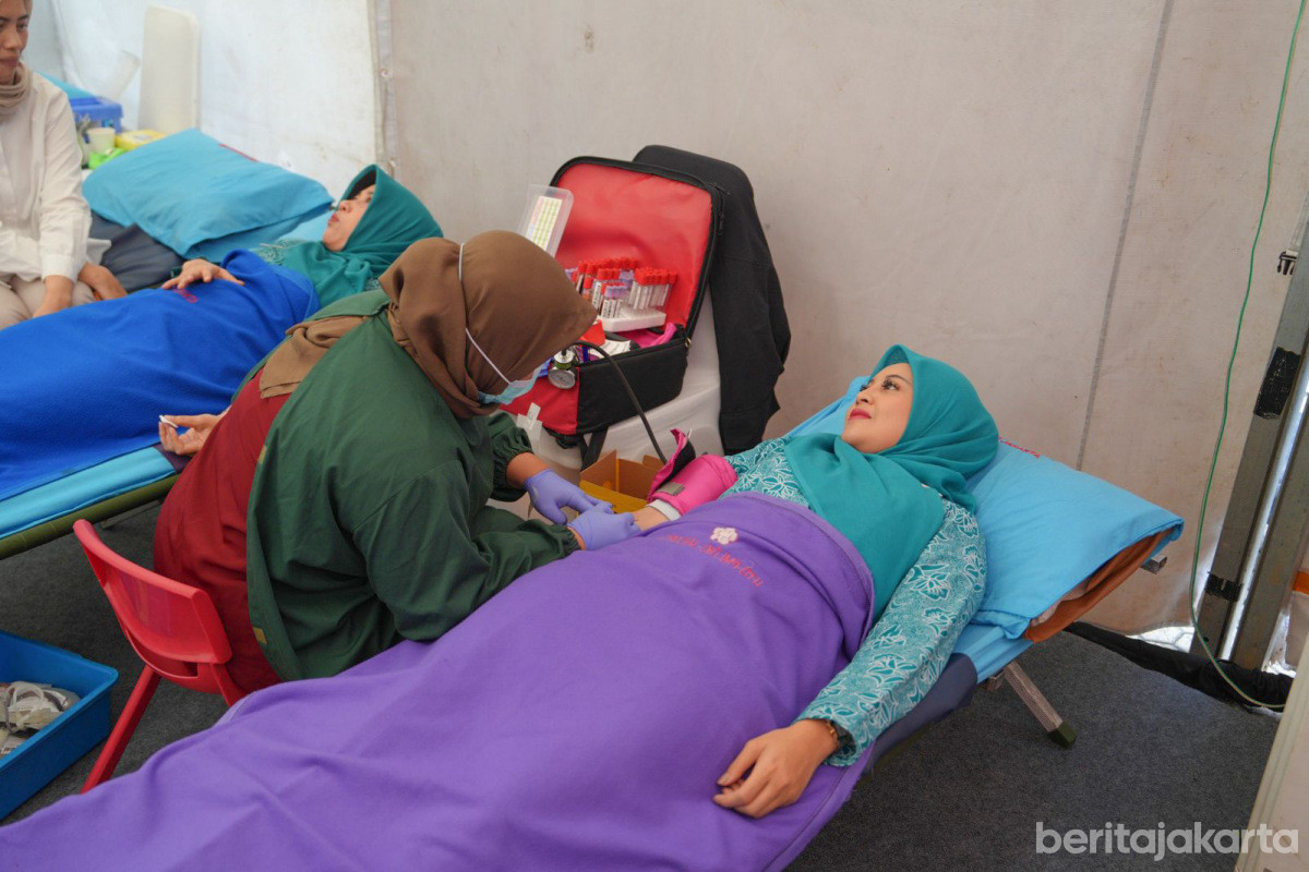 TP PKK Jakut Bersama PAM Jaya Adakan Aksi Donor Darah 