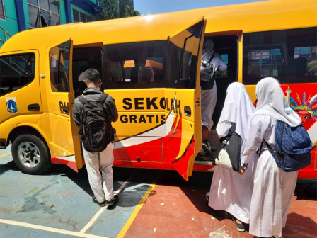 Selama PTM, 744 Pelajar Terlayani Bus Sekolah