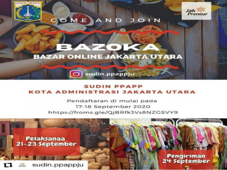 36 Pelaku UKM Meriahkan Bazar Online Jakarta Utara