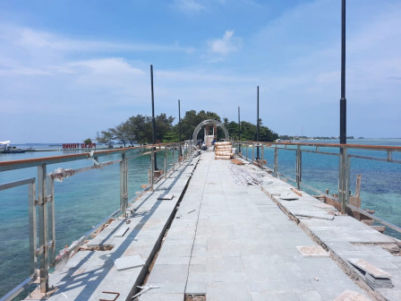Jembatan Cinta Pulau Tidung Capai 95 Persen