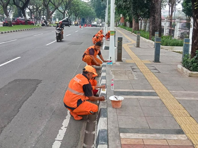Jelang HUT RI ke 80, PPSU Cat Ulang Kanstin 