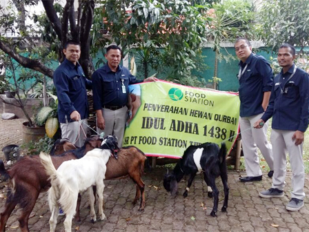 Jelang Idul Adha, PT. Food Station Berikan kurban ke GSP dan Masjid