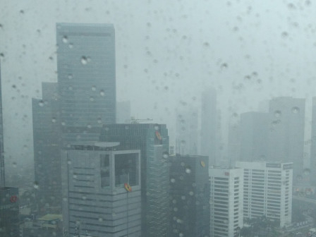 Sejumlah Wilayah DKI Jakarta Diguyur Hujan  