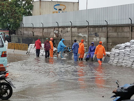 Genangan di Jl Enggango Surut