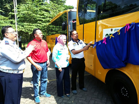 Puskesmas Kramat Jati Gandeng Bus Sekolah Promosikan Germas