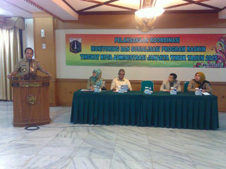 Jaktim Lakukan Monitoring dan Evaluasi Pendistribusian Raskin