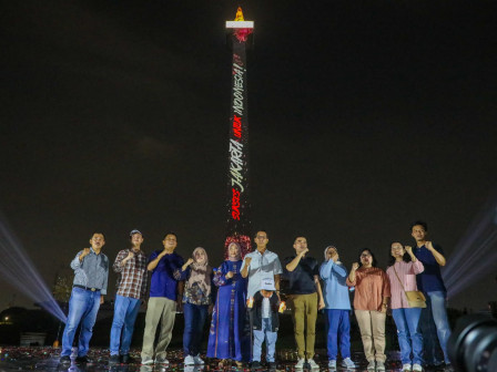 PJ Gubernur, Video Mapping, HUT Jakarta, Monas