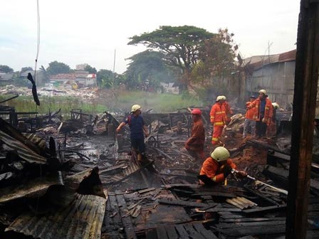 Kerugian Lapak Kayu Yang Terbakar di Semanan Rp 800 Juta