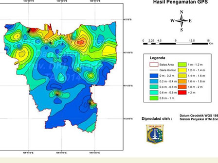 Penurunan Muka Tanah di Jakarta Akan Dimonitor