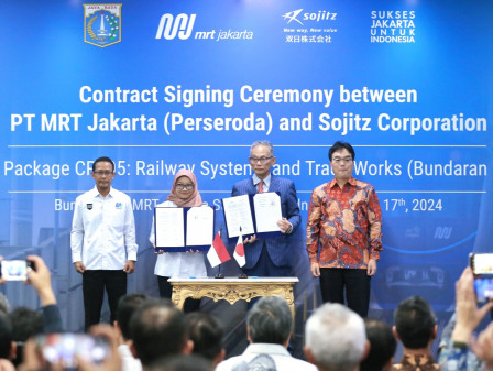 Pembangunan, Fase 2A, MRT Jakarta, Pemprov DKI, MoU, Sojitz Corporation