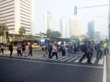  Warga Sambut Baik Pelican Crossing di MH Thamrin 