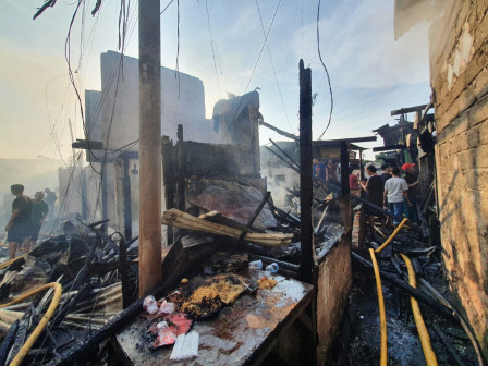 Kebakaran Rumah Tinggal di Jl Cikini Kramat Berhasil Dipadamkan