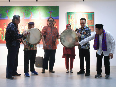 Resmikan Betawi Art Exhibition, Dinas Kebudayaan Apresiasi Seniman Betawi