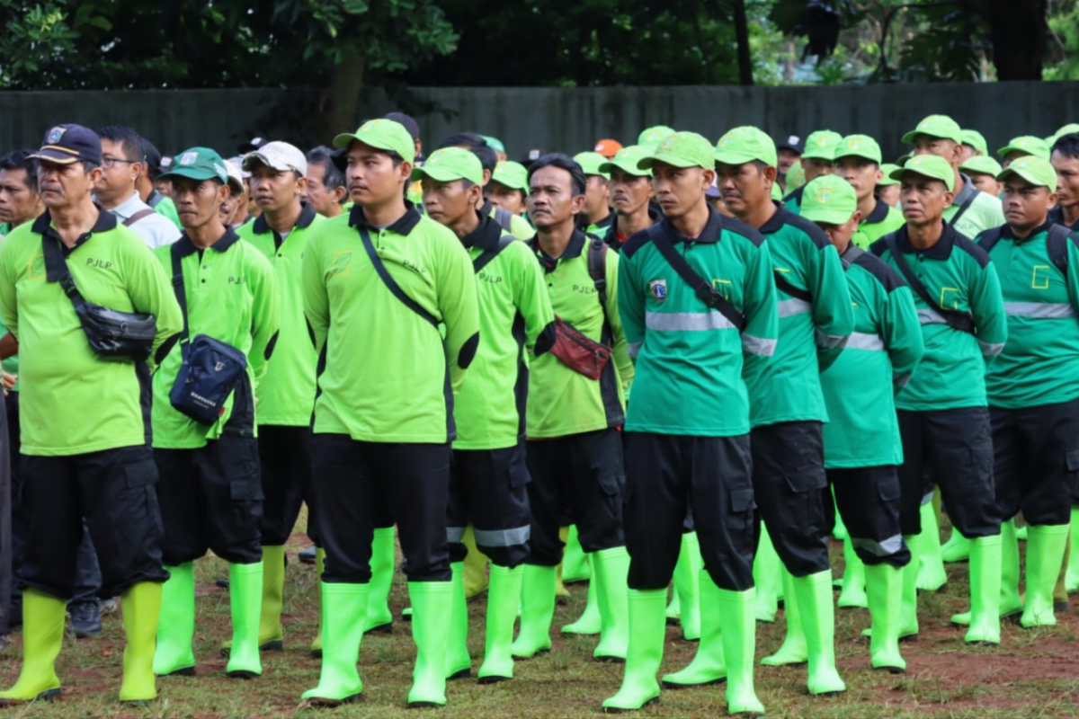 Pasukan Hijau DKI Jakarta Dikerahkan di Perayaan Malam Tahun Baru