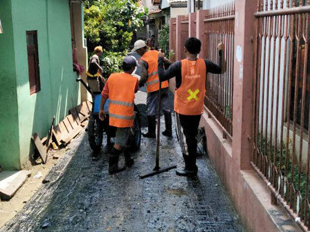  Jalan Rusak di Makasar Mulai Diperbaiki 