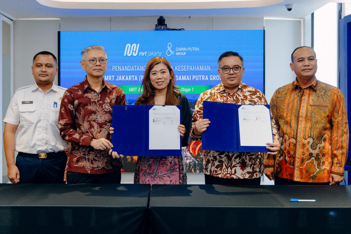 PT MRT Jakarta menandatangani nota kesepahaman dengan PT Deltasari Adipratama