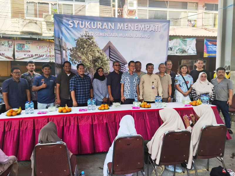Jakpro Gelar Syukuran Pasar Sementara Muara Karang