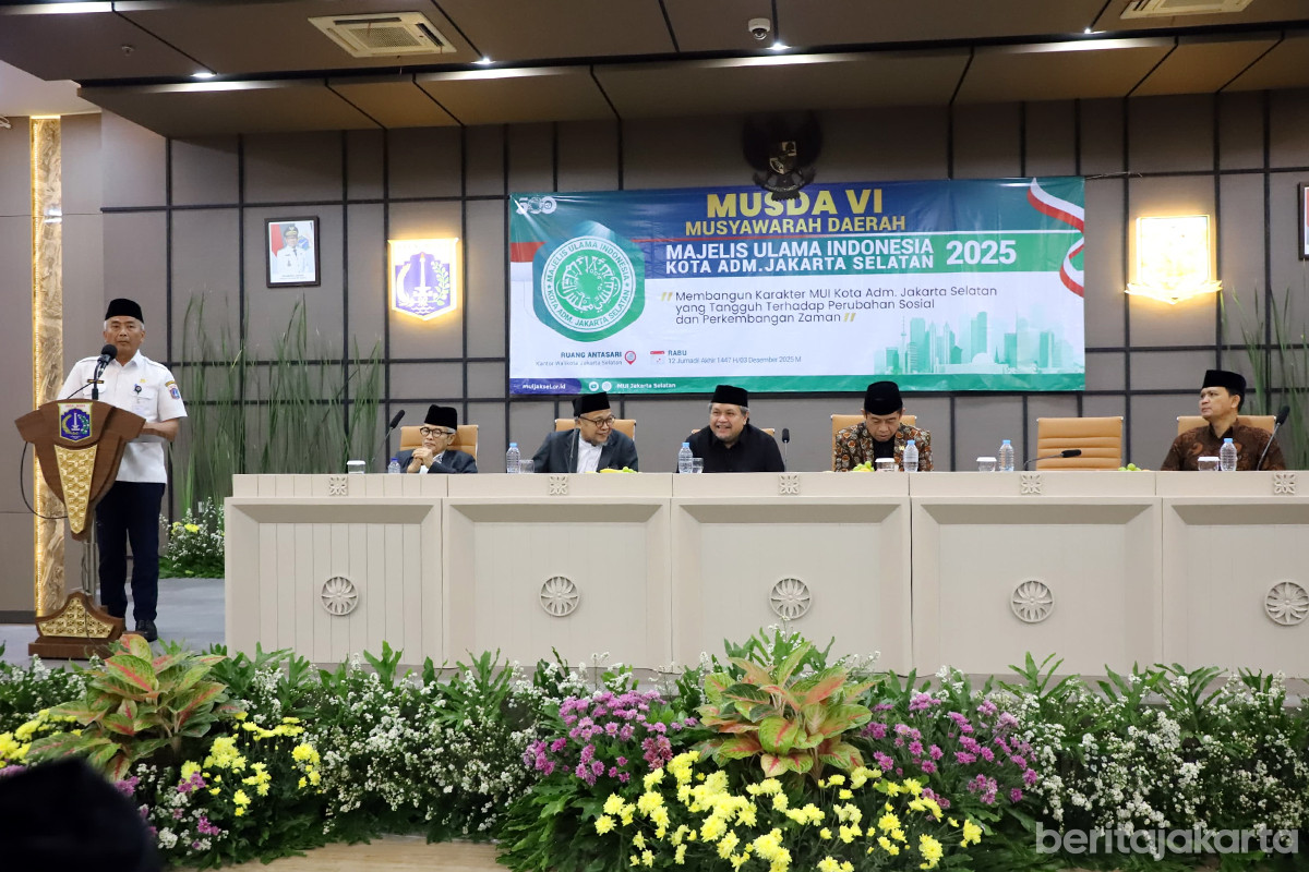 Mukhlisin saat membuka Musda VI MUI Kota Jaksel