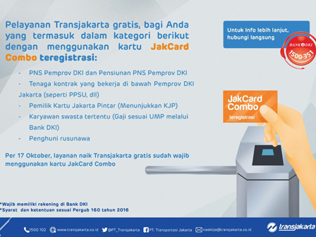 Pegawai DKI Gratis Layanan Transjakarta