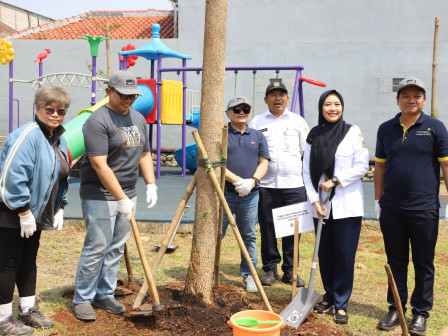  15 Pohon Pelindung Ditaman di Taman Dafici Cipedak 