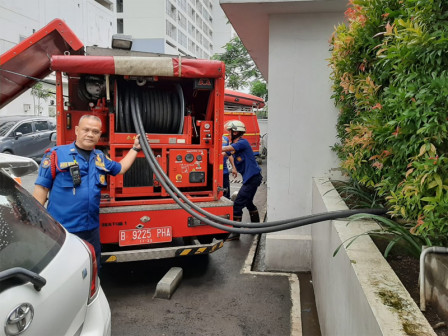  Tiga Mobil Pemadam Dikerahkan Penanggulangan Pasca Banjir