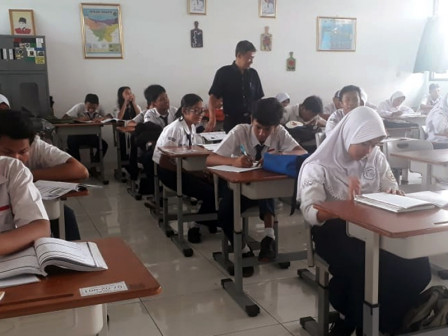  Kegiatan Belajar Mengajar di SMPN 31 Kembali Normal