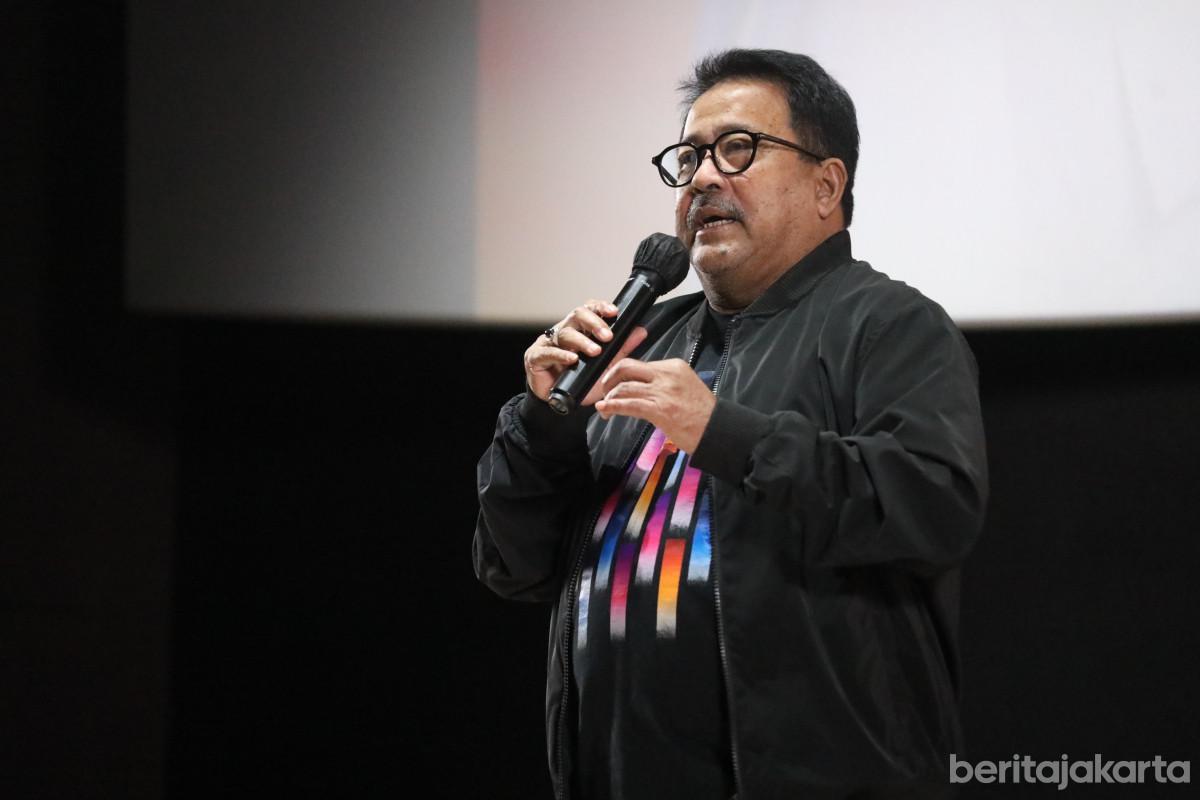 Wagub DKI Jakarta, Rano Karno memberikan sambutan saat Press Conference Jakarta Film Week 2025